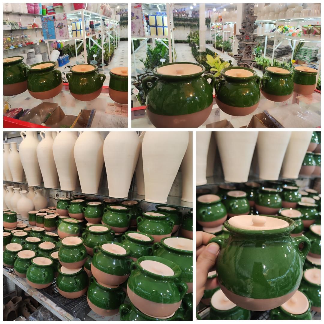 دیزی خوری سفالی سفال کوزه پتوس سانسوریا|ظروف پختوپز|قم, نیروگاه|دیوار