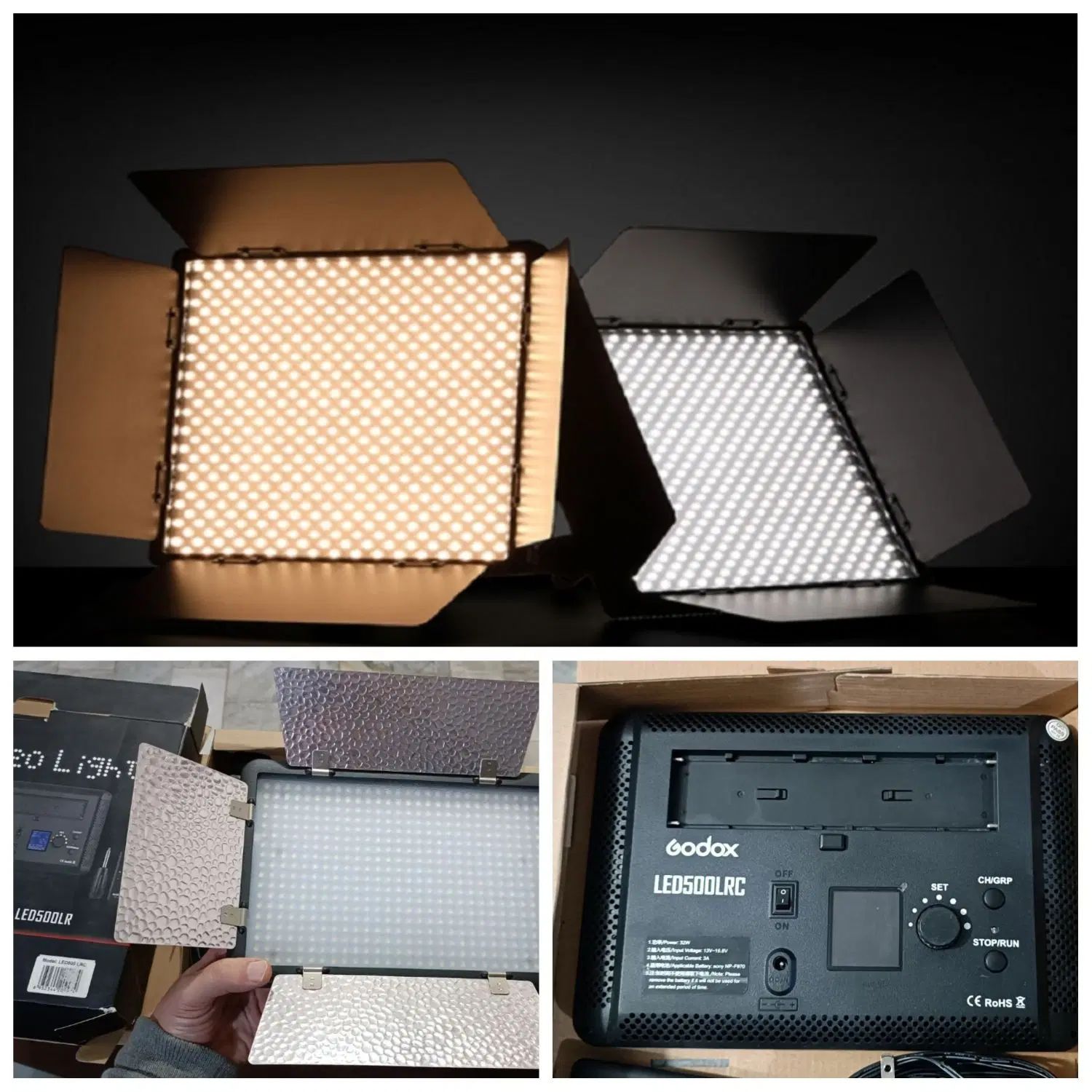 نور ثابت حرفه‌ای Godox LED500LRC|دوربین عکاسی و فیلم‌برداری|تهران, ستارخان|دیوار