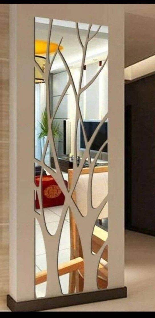 آینه قدی دفرمه  دکوراتیو  طرح درخت،آبشاری|آینه|کرج, عظیمیه|دیوار