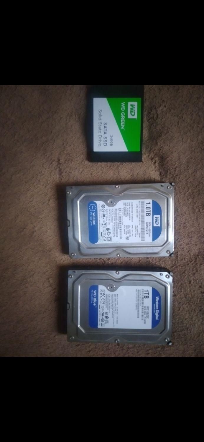 ۲ هارد اینترنال وسترن ۱ ترا یک هارد ssd WD green|قطعات و لوازم جانبی رایانه|تهران, نارمک|دیوار