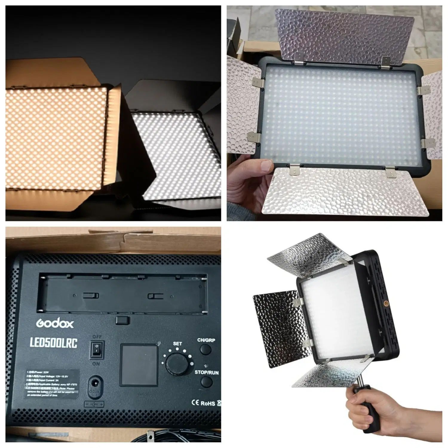 نور ثابت حرفه‌ای Godox LED500LRC|دوربین عکاسی و فیلم‌برداری|تهران, ستارخان|دیوار