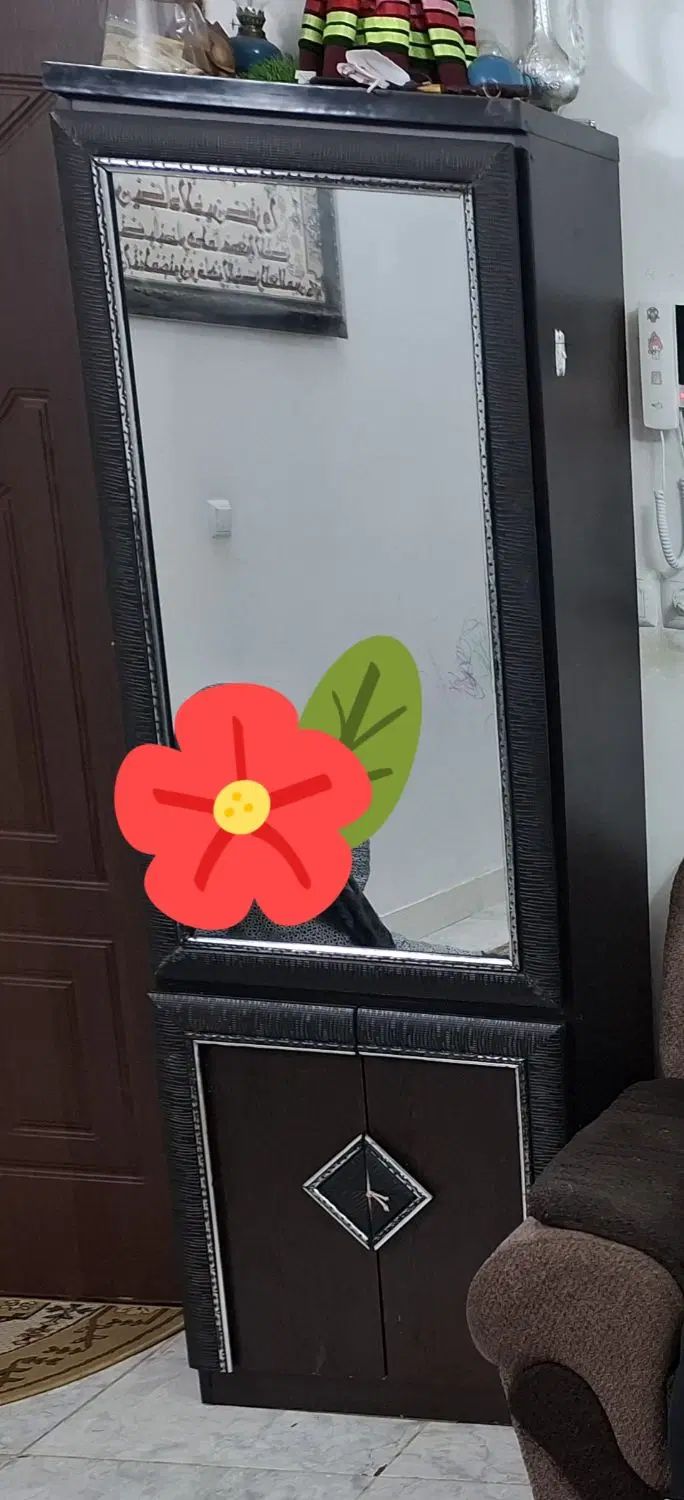 مبل راحتی ۷ نفره-جلو مبلی-جاکفشی کمد دار-ویترین|مبلمان خانگی و میز عسلی|رودسر, |دیوار