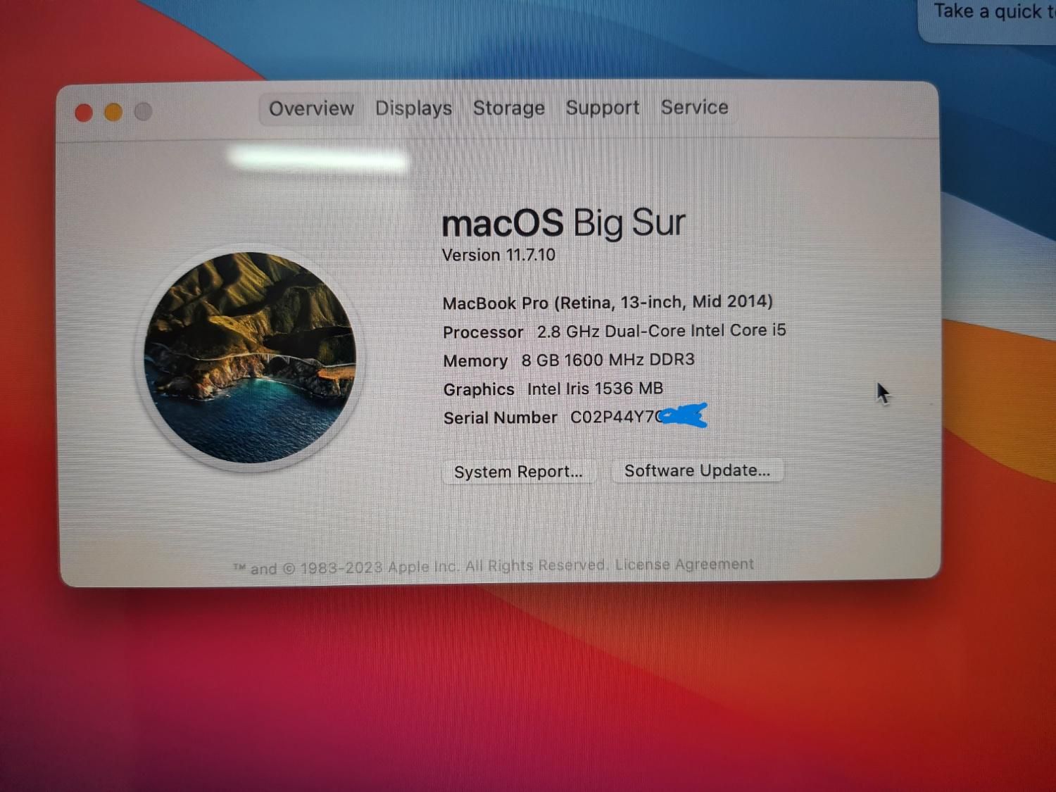 مک بوک پرو رتینا|رایانه همراه|نی‌ریز, |دیوار