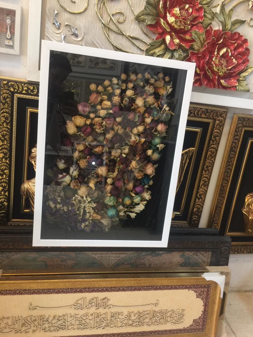 تابلو گل طبیعی خشک شده|تابلو، نقاشی، عکس|برازجان, |دیوار