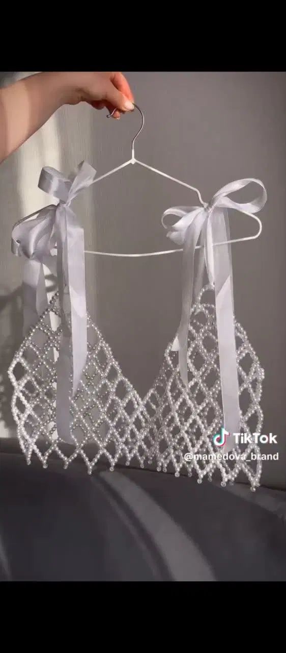 لباس مرواریدی . نیم تنه .کراپ مرواریدی|لباس|اصفهان, ارداجی|دیوار