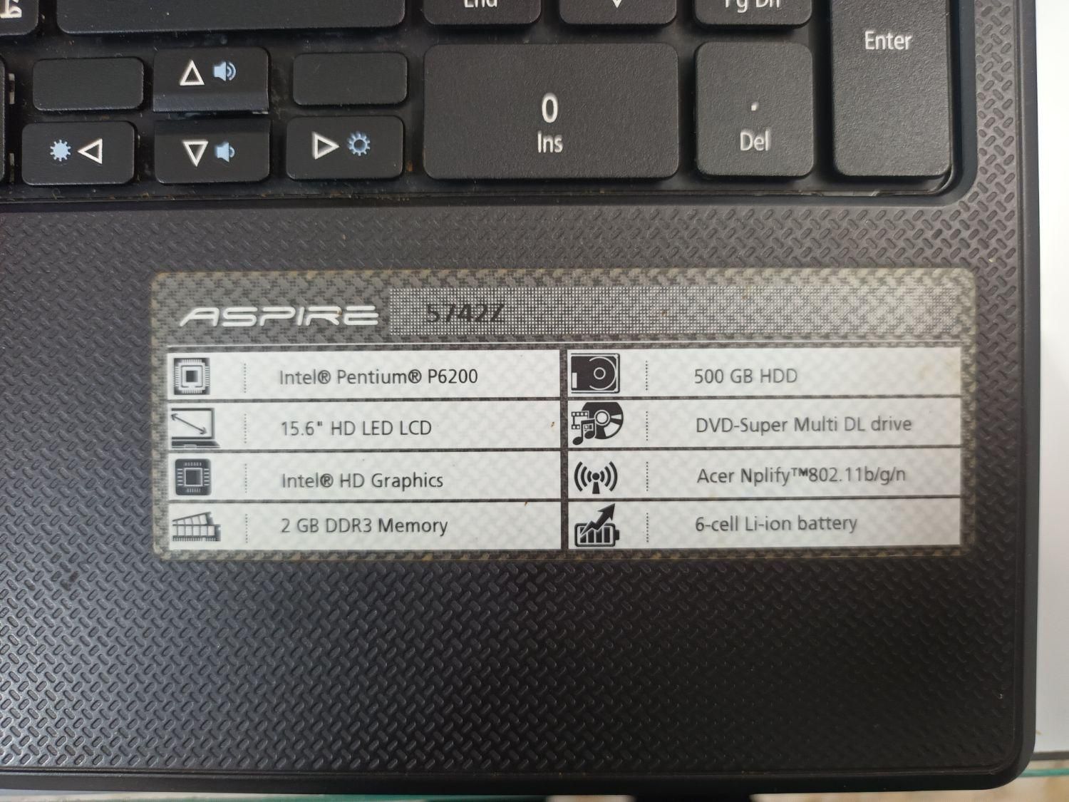 لپ تاپ acer 5742z هارد ssd|رایانه همراه|آمل, |دیوار