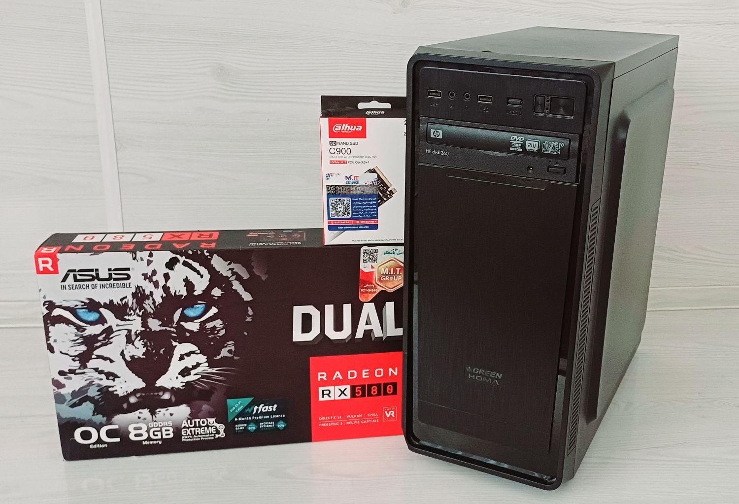 کامپیوتر DDR4 در حد نو و قطعات|رایانه رومیزی|مشهد, کارمندان دوم|دیوار