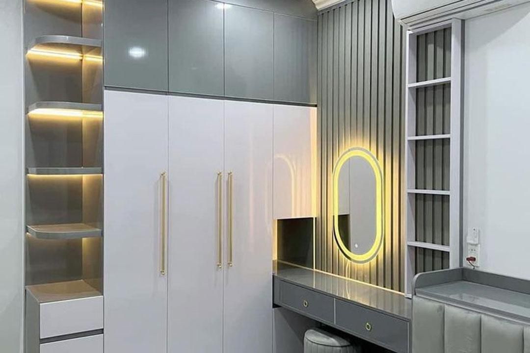 کمد دیواری رنگ نسکافه (کد ۱۳۹۱)|جاکفشی، کمد، دراور|رشت, پیرکلاچای|دیوار