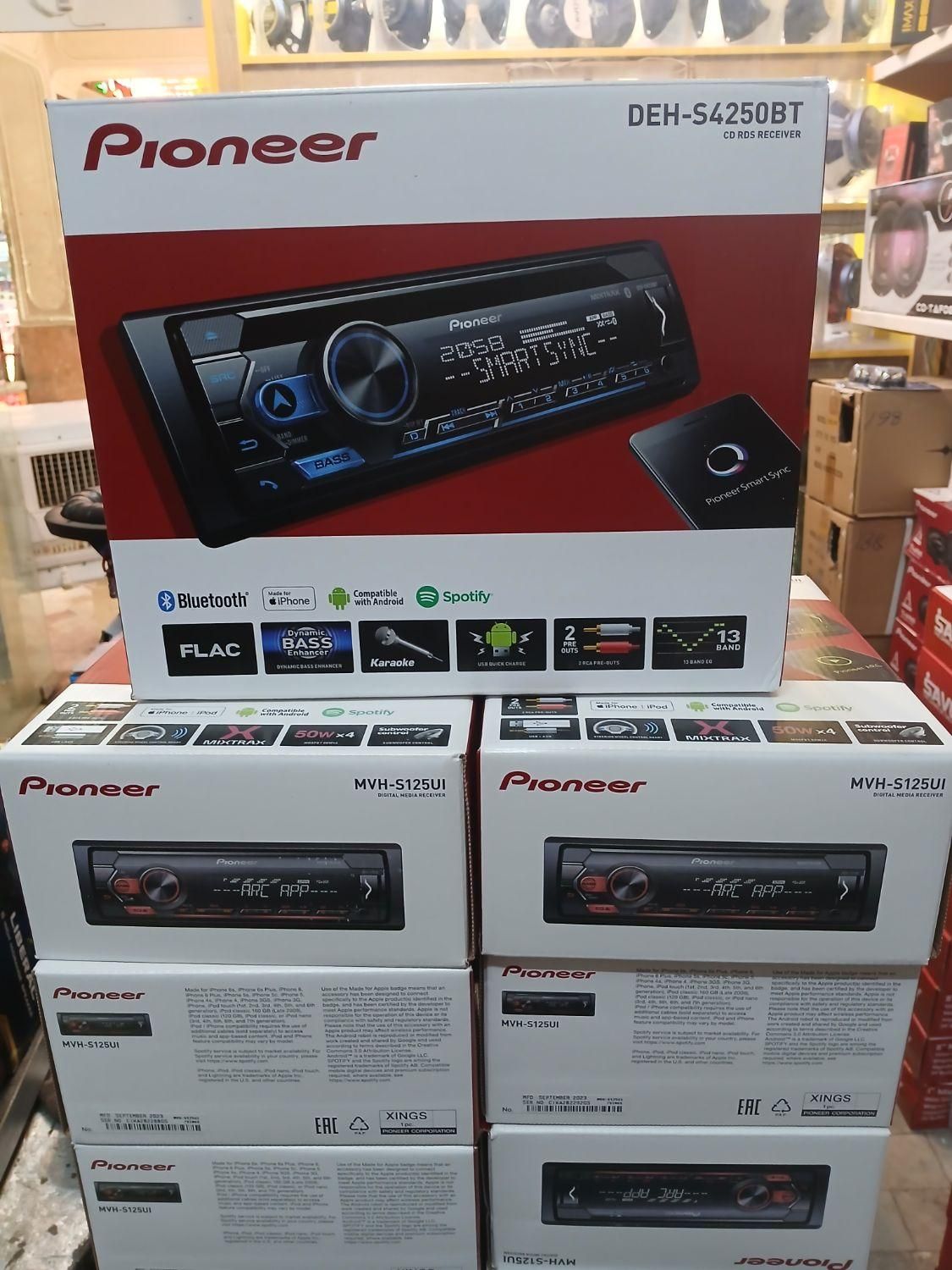 پخش ضبط سیستم پایونیر 125 و4250 بلوتوث بهترین قیمت|قطعات یدکی و لوازم جانبی|تبریز, |دیوار