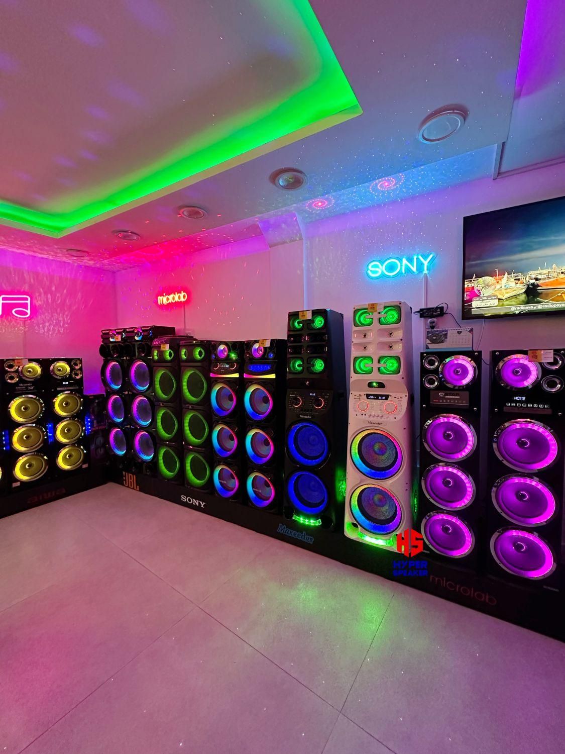 اسپیکر رقص نوردار دیجی* کلی جزئی*|سیستم صوتی خانگی|مشهد, سراب|دیوار