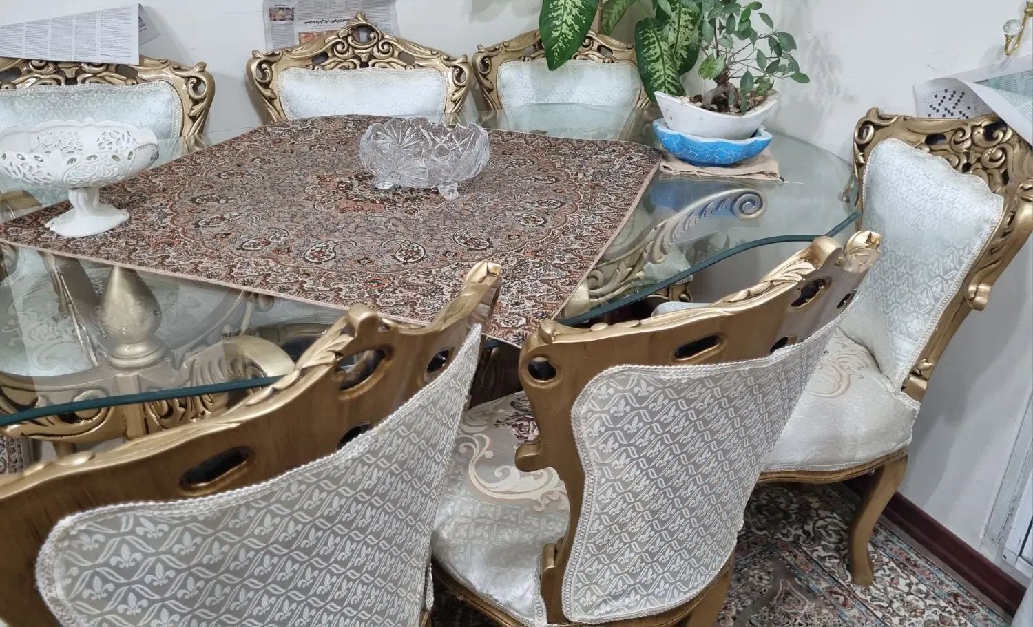 مبلمان و میز ناهارخوری ۹ نفره تمیز|مبلمان خانگی و میز عسلی|تهران, شمس‌آباد|دیوار