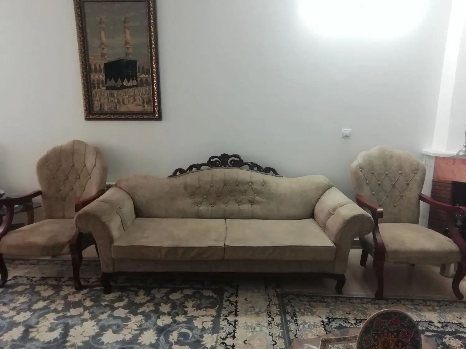 مبل 5نفره به علت جابجایی|مبلمان خانگی و میز عسلی|کرج, باغستان|دیوار