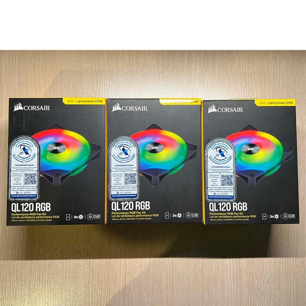 فن کیس کورسیر iCUE QL120 RGB  بسته 3 عددی|قطعات و لوازم جانبی رایانه|تهران, یوسف‌آباد|دیوار