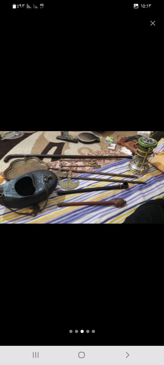 وسایل درویشی آنتیک قدیمی|کلکسیون اشیاء عتیقه|رشت, بلوار گیلان|دیوار