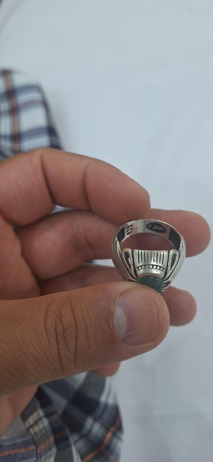 انگشتر نقره فیروزه اصل|جواهرات|میانه, |دیوار