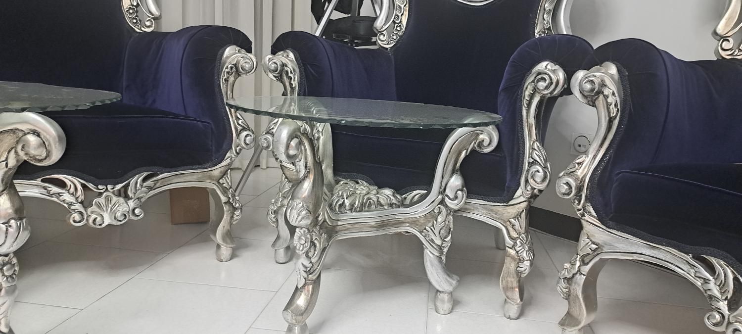 مبلمان سلطنتی ۹ نفره|مبلمان خانگی و میز عسلی|تهران, گاندی|دیوار