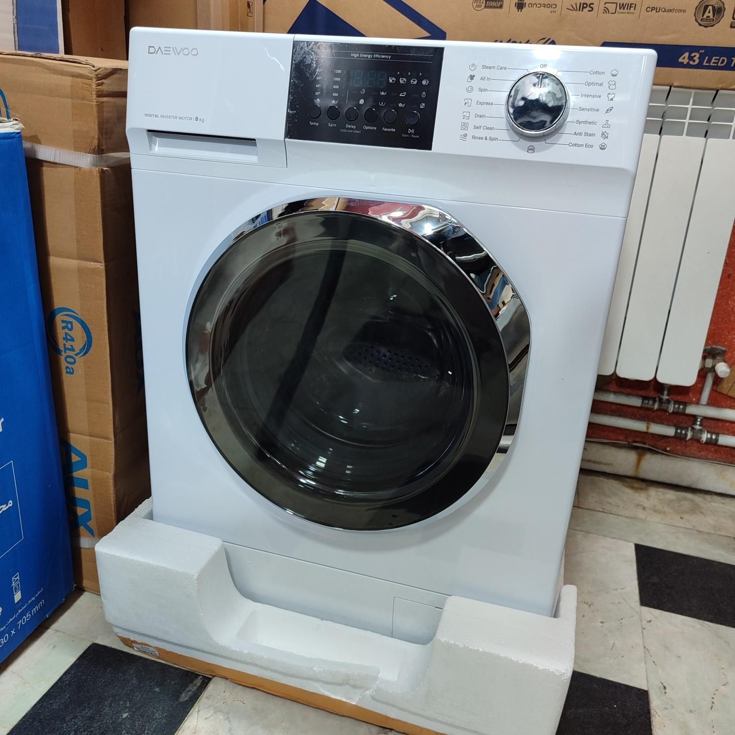 ماشین لباسشویی دوو 8 کیلو سری Sunsu مدل LM-811W|ماشین لباسشویی و خشک‌کن لباس|رشت, بازار|دیوار