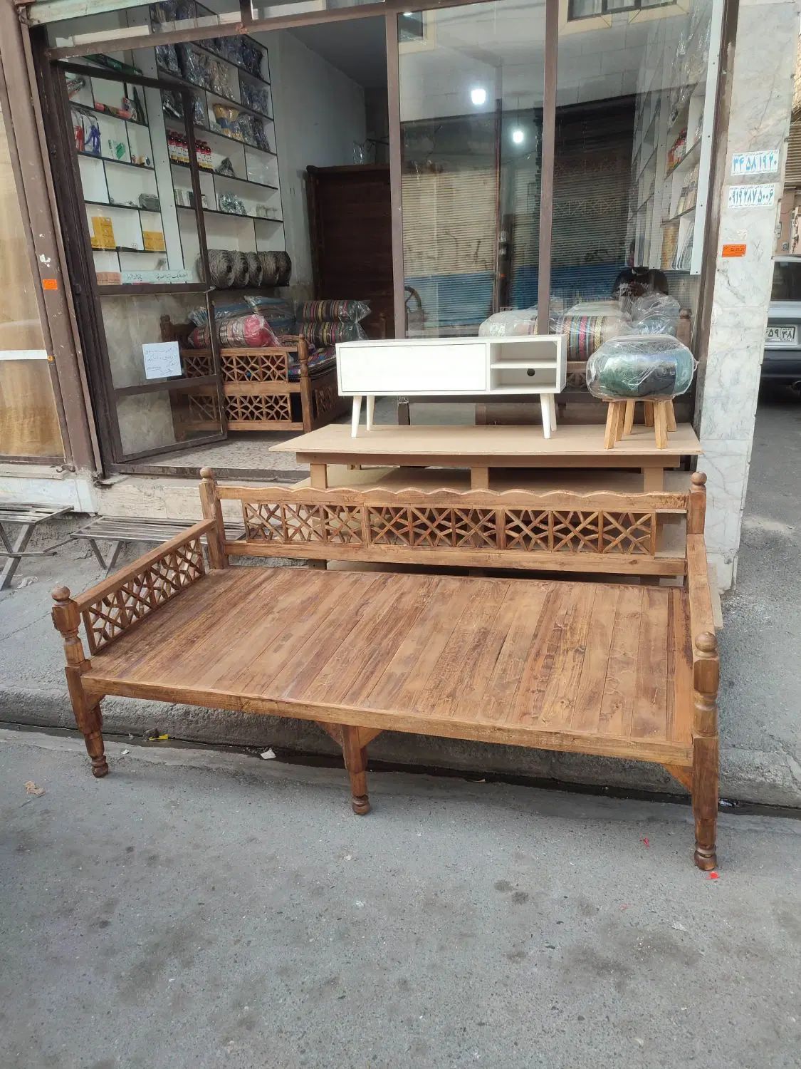 تشک و پشتی تخت جی دکو سنتی|مبلمان خانگی و میز عسلی|کرج, حصارک بالا|دیوار