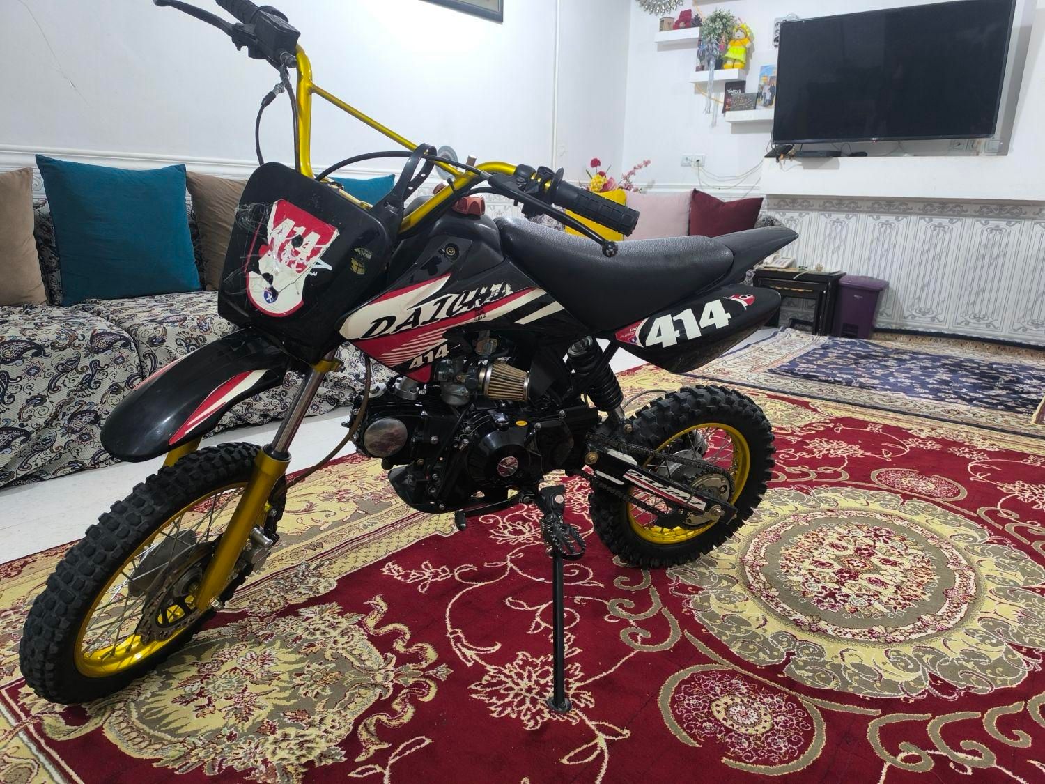 موتورسیکلت مینی کراس دایچی رینگ طلایی|موتورسیکلت|داراب, |دیوار