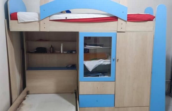 تخت دو طبقه نوجوان|تخت و سرویس خواب|کرج, شاهین‌ویلا|دیوار