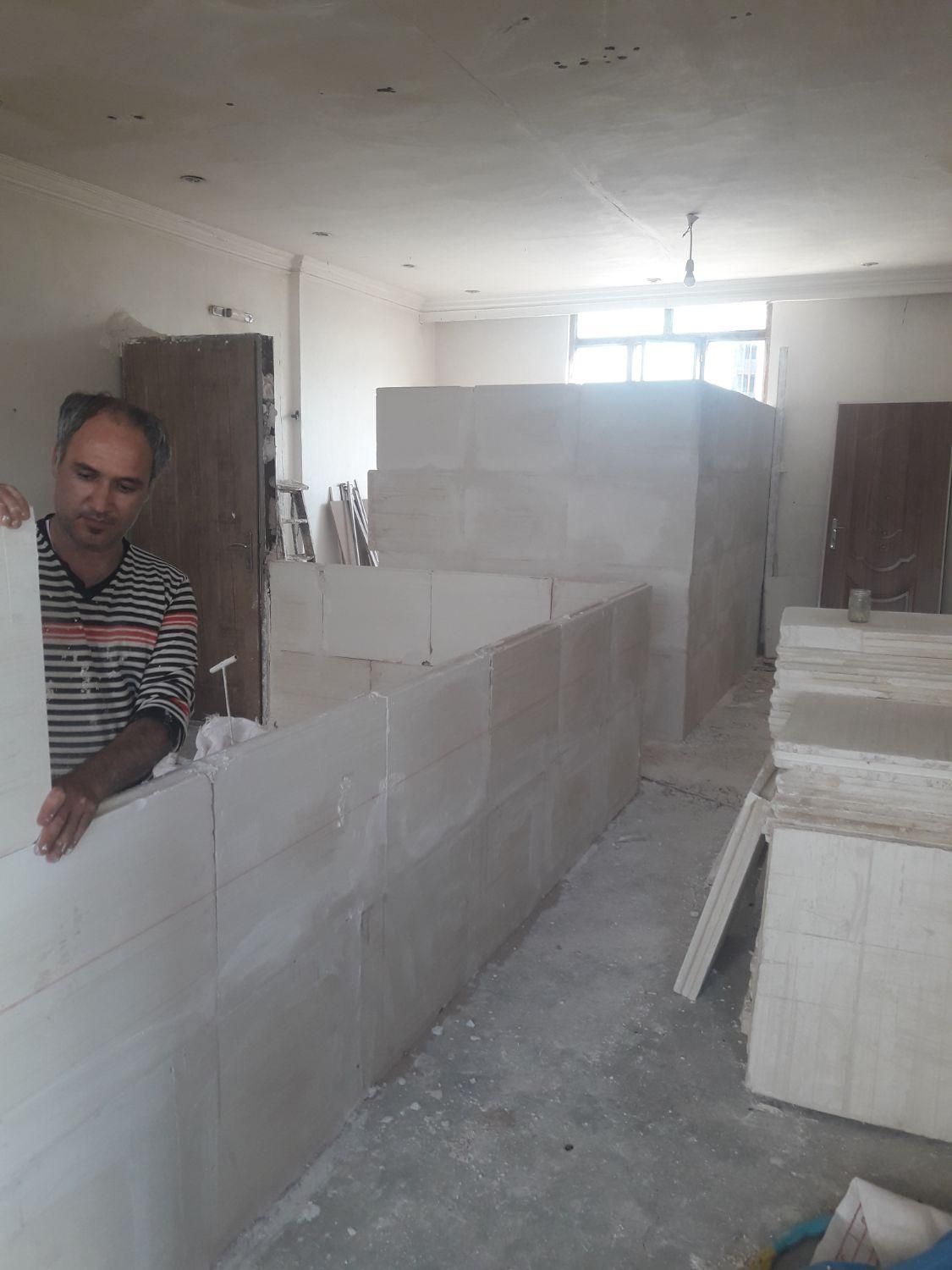 گچکارگچ کارگچ کاری نصب دیوارگچی (سید)|خدمات پیشه و مهارت|مشهد, ایثارگران|دیوار