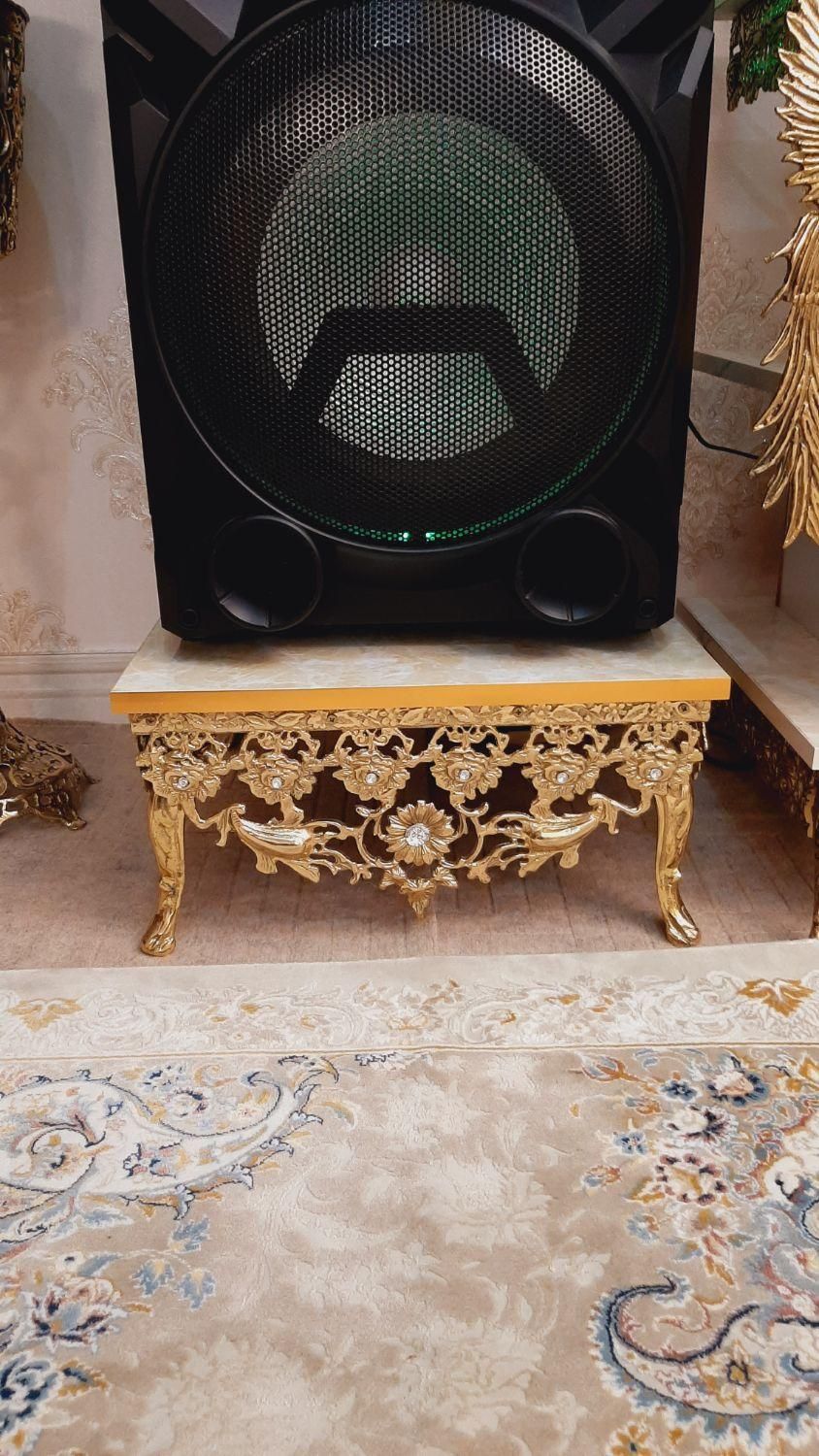 جااسپیکر جاباندی سنگین قد بلند تاجدار برنز سوگلی|مبلمان خانگی و میز عسلی|زنجان, |دیوار