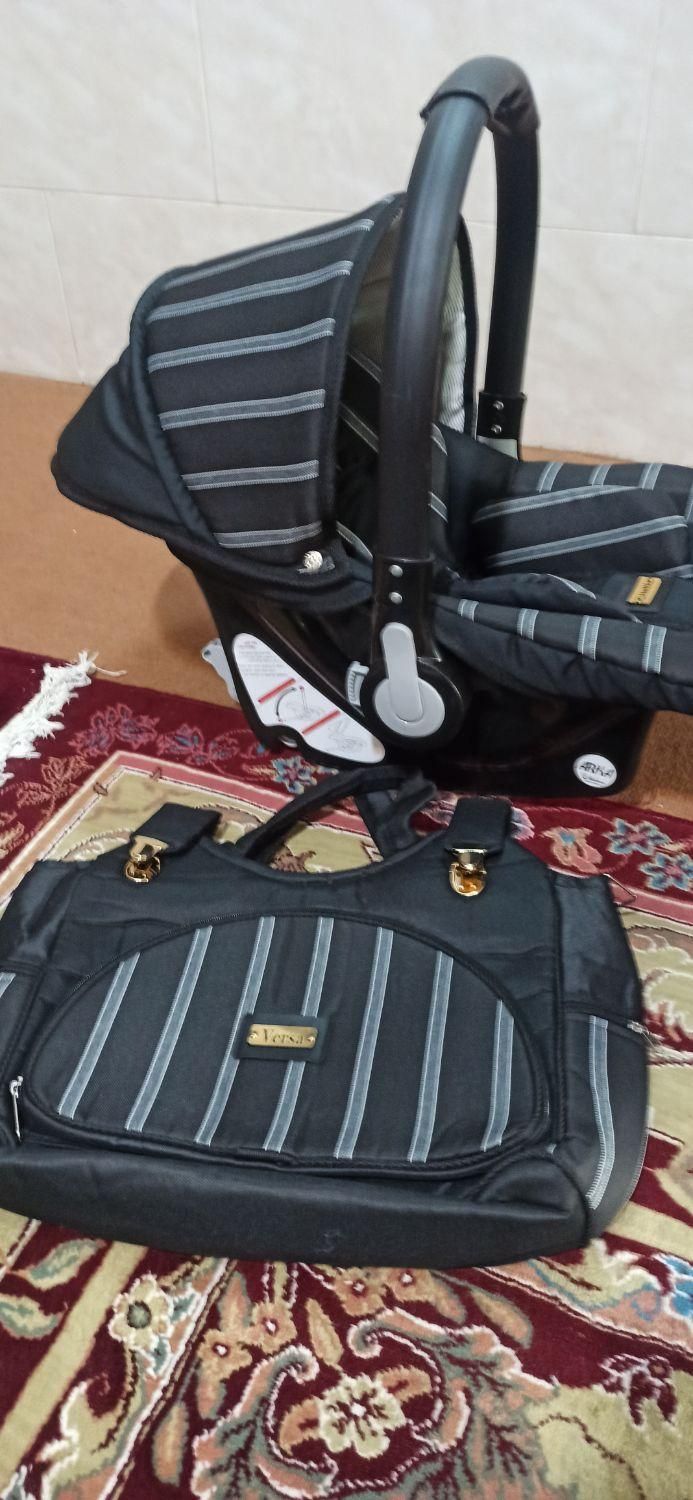 ست کامل کالسکه و کریر مدل ورسا|کالسکه و لوازم جانبی|شیراز, شهرک کوشکک|دیوار