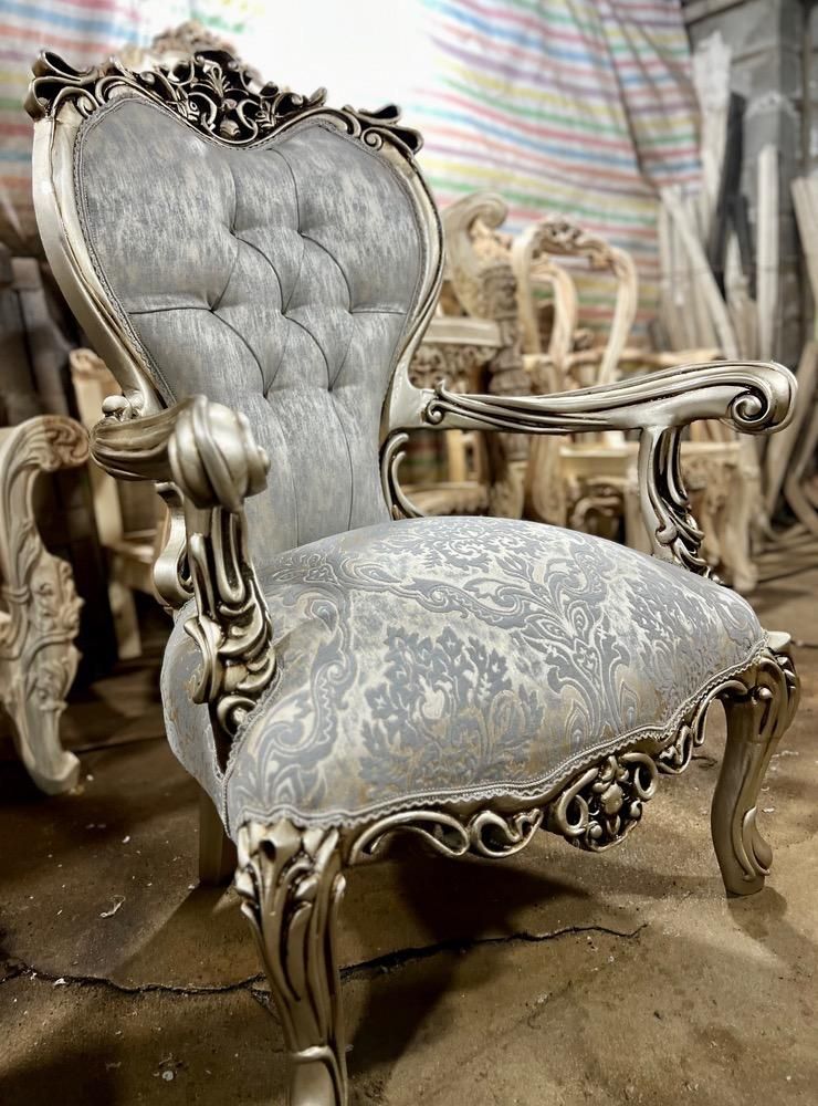 فرانسه کوئین افسون دسته چوبی با پارچه 1084|مبلمان خانگی و میز عسلی|تهران, یافت آباد جنوبی|دیوار