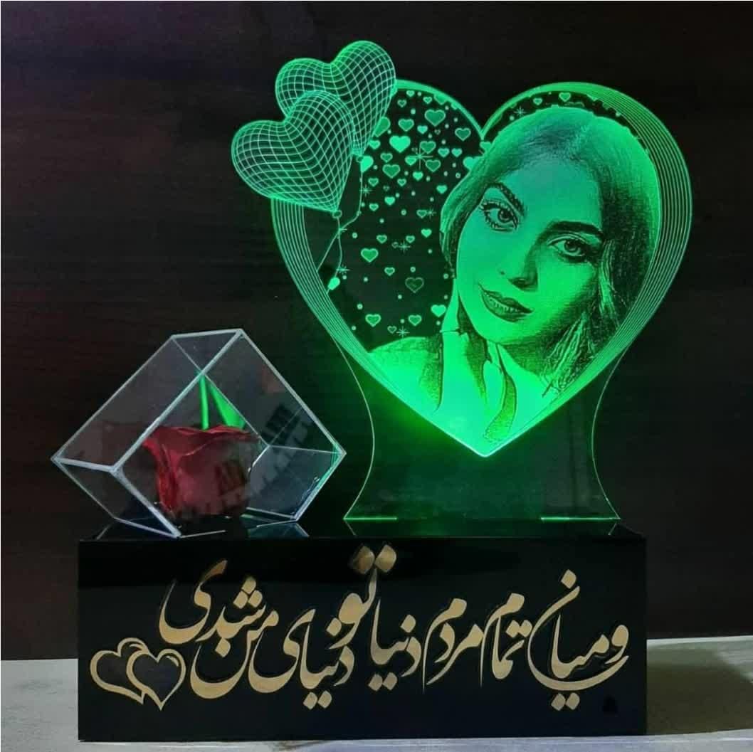 کادو سفارشی خاص/بالبینگ چهره+رز جاودان/آباژور|چراغ خواب و آباژور|مشهد, رسالت|دیوار