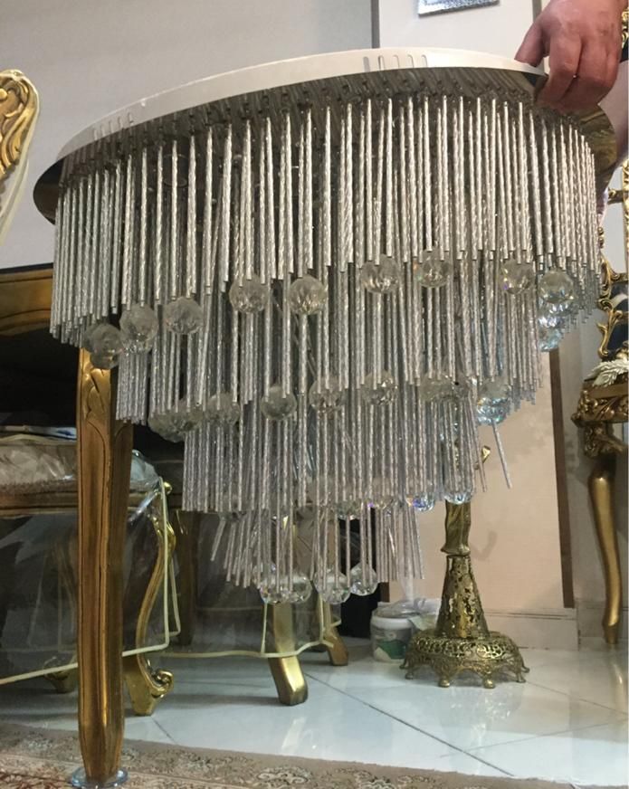 لوستر  کریستالی ال ای دی دار|لوستر و چراغ آویز|تهران, باغ خزانه|دیوار