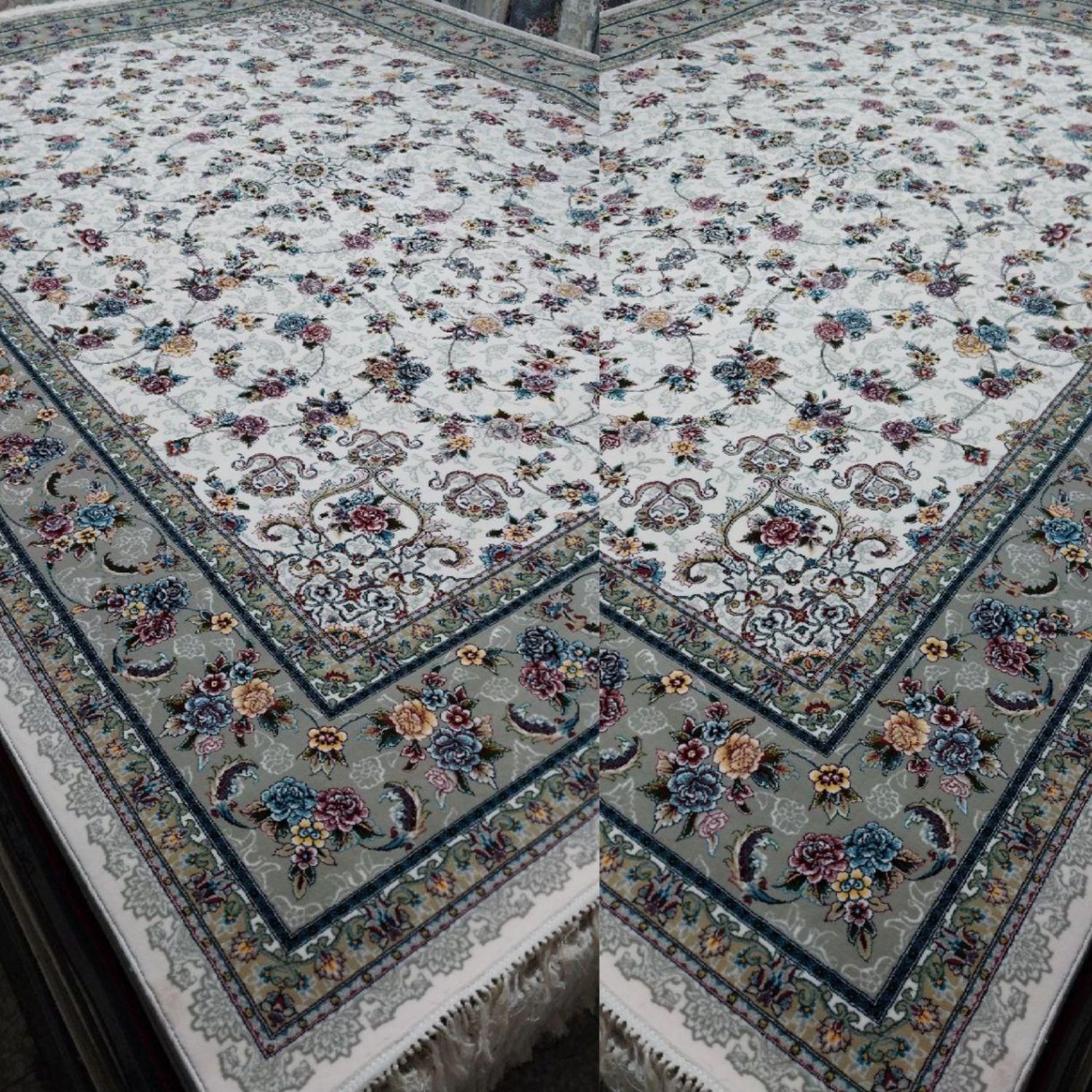 رنگ بندی مشکی با طلای قالی ۱۲متری|فرش|کرمان, |دیوار
