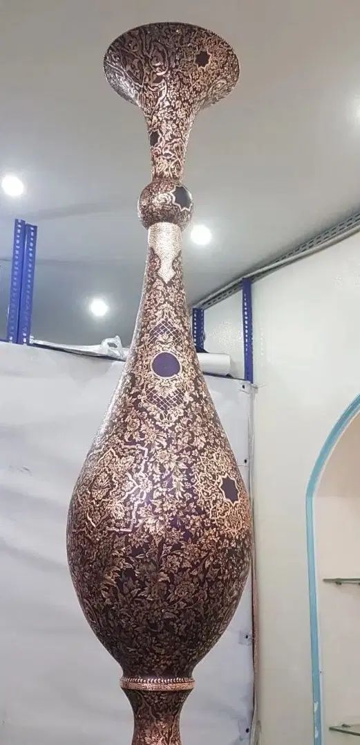 گلدان مسی صنایع دستی تزئینی  کادویی قیمت استثنایی|صنایع دستی و سایر لوازم تزئینی|اصفهان, نقش جهان|دیوار