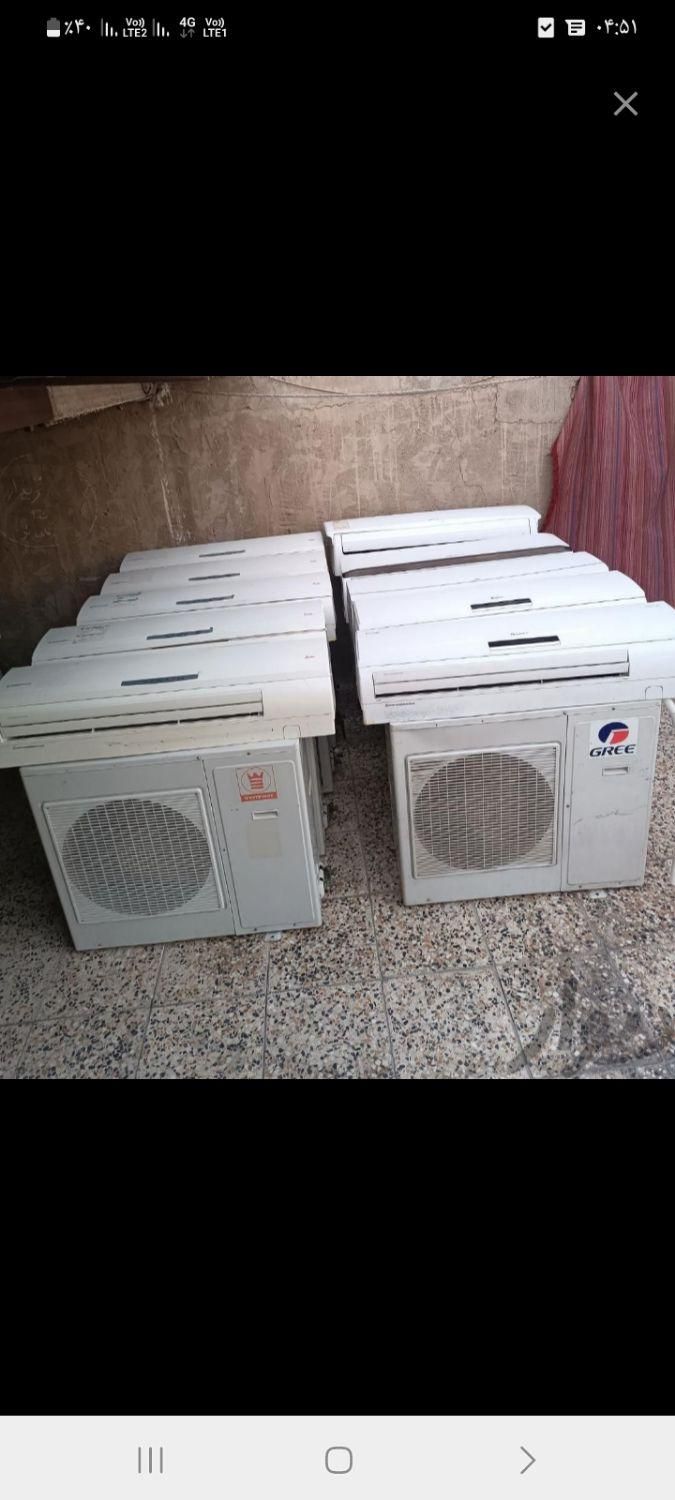 خریدار انواع کولر دوتیکه پنجری سالم وسوخته در منزل|کولر گازی و فن‌کوئل|خرمشهر, |دیوار