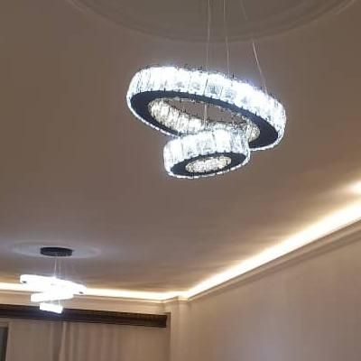 لوستر نور کریستال +|لوستر و چراغ آویز|رشت, معلم|دیوار