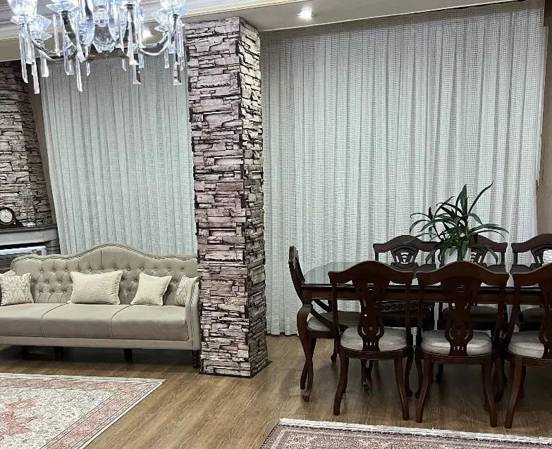 .پرده سالن پذیرایی|پرده، رانر، رومیزی|تهران, باغ فیض|دیوار
