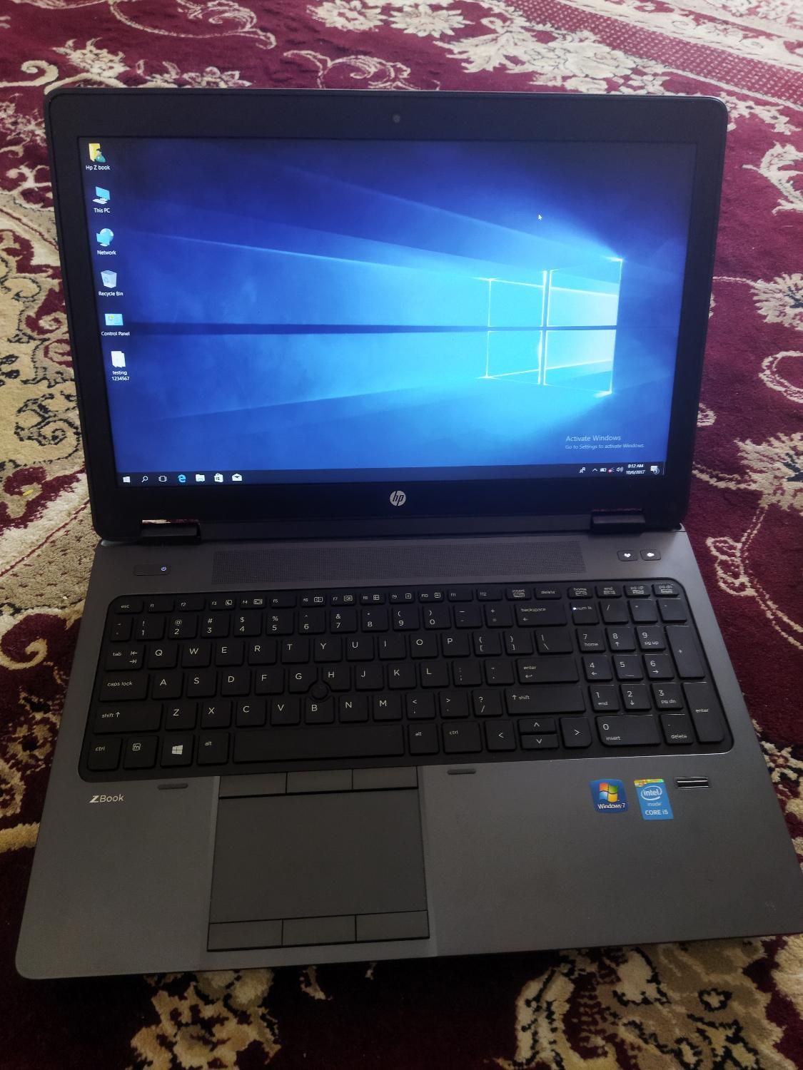 لپ تاپ تمیز hp zbook با حافظه ۱۰۰۰ گیگ با گرافیک|رایانه همراه|جهرم, |دیوار