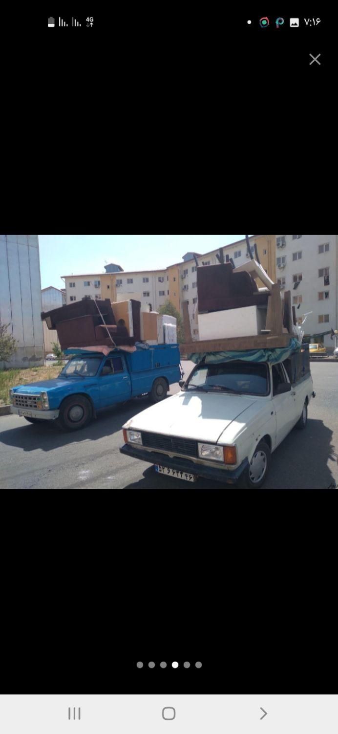 وانت نیسان بارامیدحمل اثاثیه منزل باربری اسباب کشی|خدمات حمل و نقل|رشت, دیانتی|دیوار