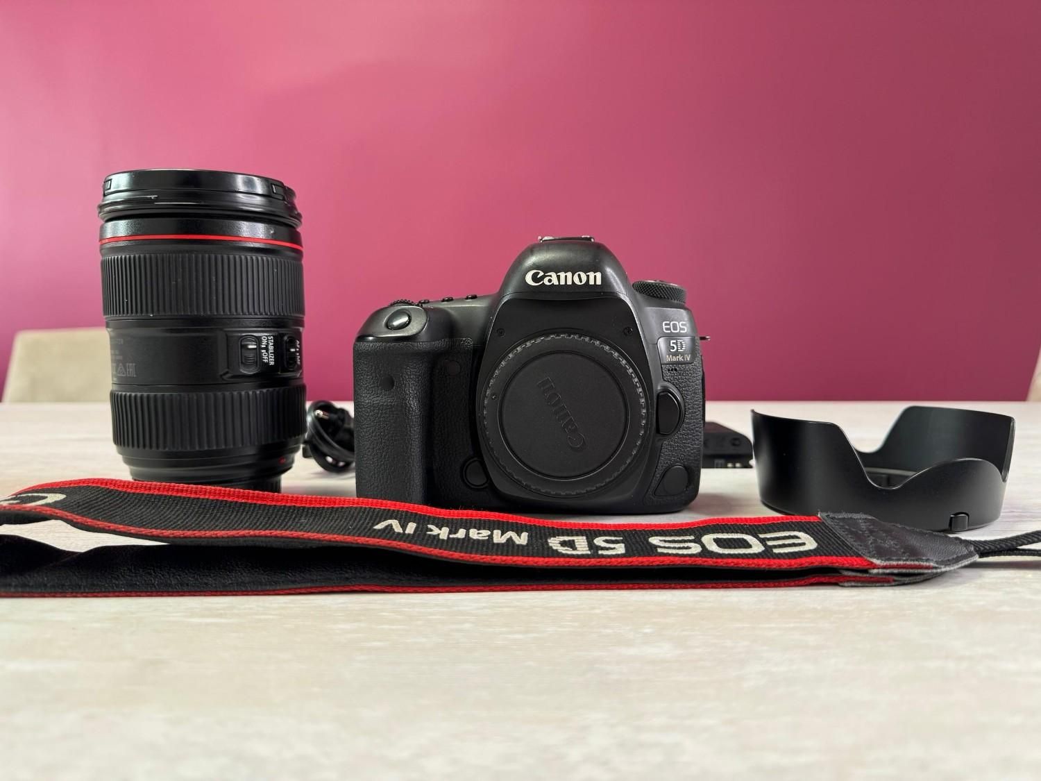 دوربین Canon 5D Mark IV به همراه لنز 24/105|دوربین عکاسی و فیلم‌برداری|تهران, بهجت‌آباد|دیوار