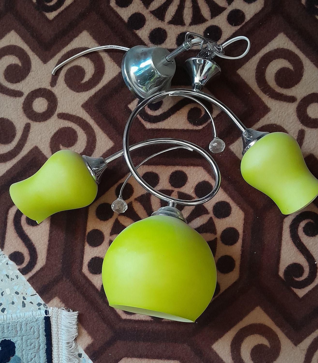 لوستری سه شاخه|لوستر و چراغ آویز|یاسوج, |دیوار
