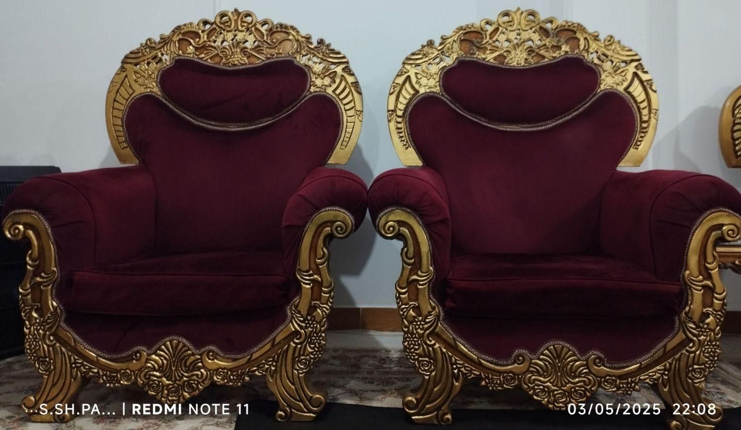 مبلمان سلطنتی|مبلمان خانگی و میز عسلی|رشت, یخسازی|دیوار