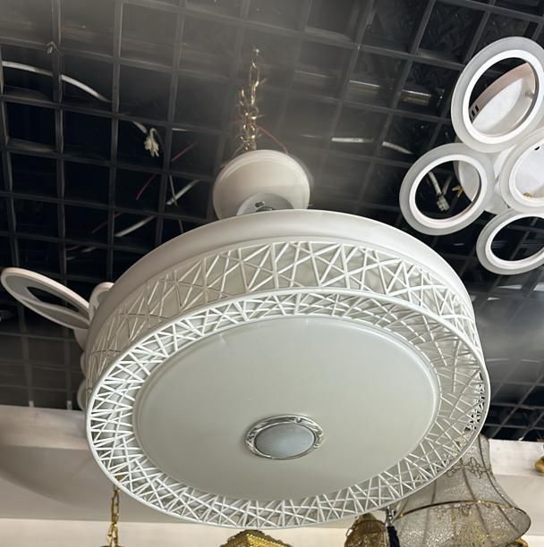 پنکه سقفی مدرن لوستری 42 اینچ نو|پنکه و تصفیهکنندهٔ هوا|بندرعباس, |دیوار