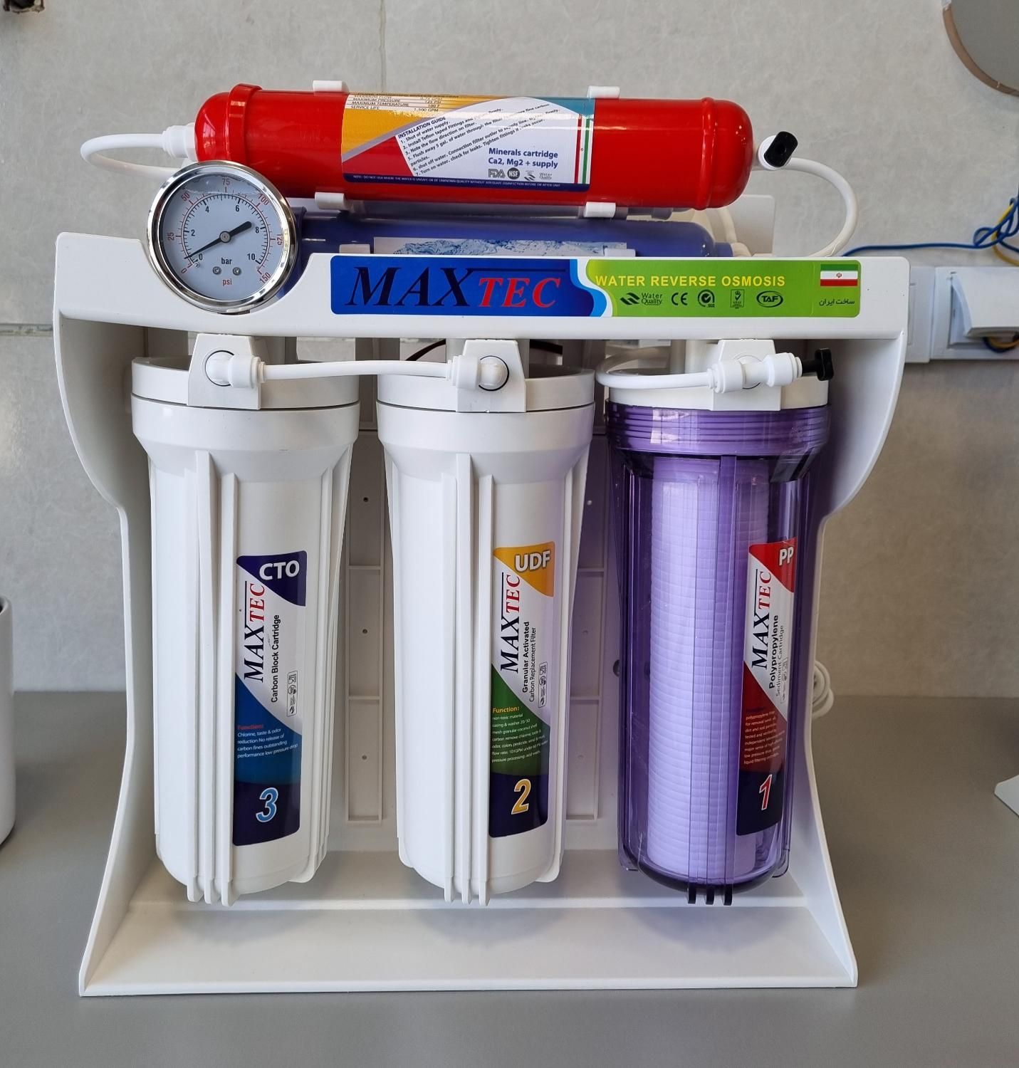 دستگاه تصفیه اب مدل max tec|آب‌سردکن و تصفیه آب|شیراز, شهرک فرهنگیان|دیوار