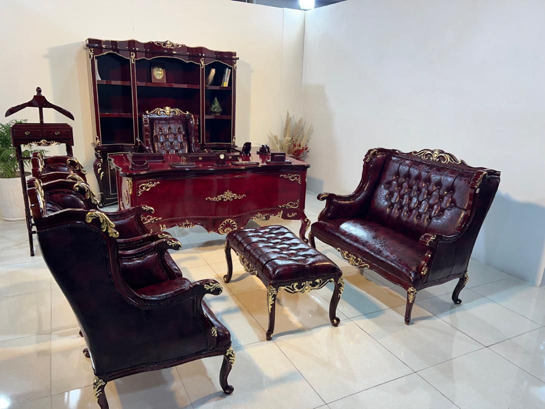 مبلمان اداری میزمدیری چنگ طلای مبلمان کوئین منبت|مبلمان اداری|تهران, شهرک شریفی|دیوار
