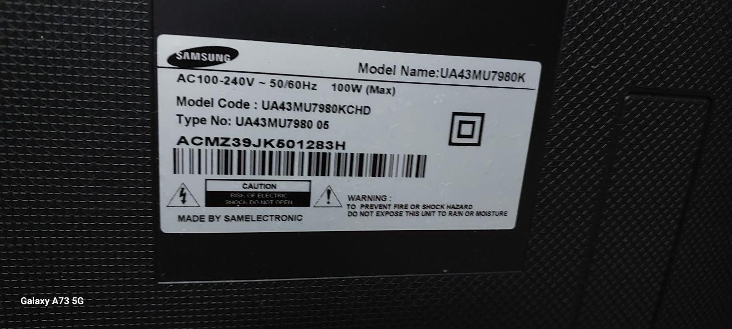 ال ای دی سامسونگ ۴۳ 4k شکسته|تلویزیون و پروژکتور|تهران, گمرک|دیوار