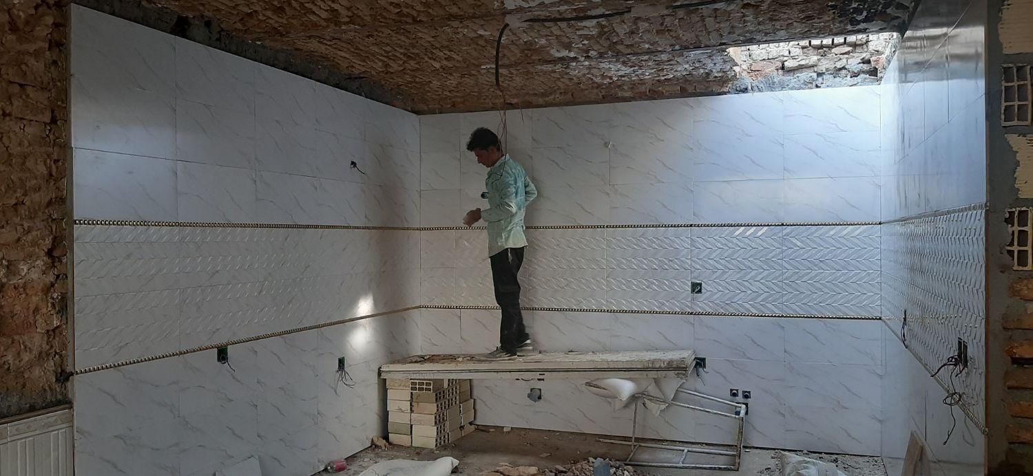 سرامیک کاری موزاییک سفت کاری|خدمات پیشه و مهارت|همدان, |دیوار