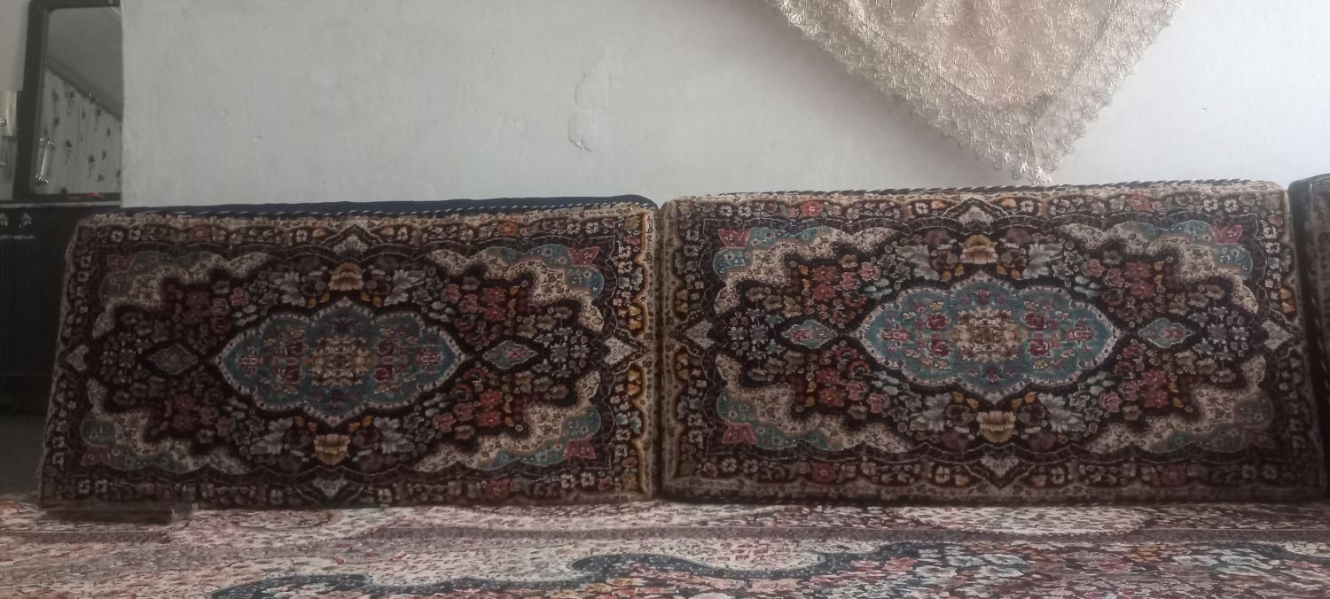 دو جفت پشتی سورمه ای|بوفه، ویترین، کنسول|قم, شاد قلی|دیوار