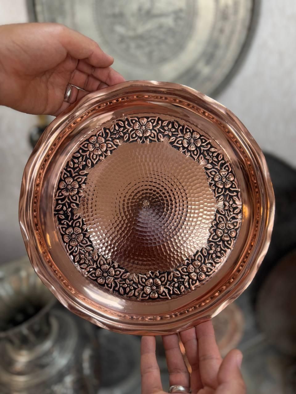 ظروف مسی/سینی مسی رزگل درشت/بدون تغییر رنگ/اقساطی|ظروف سرو و پذیرایی|تهران, بازار|دیوار
