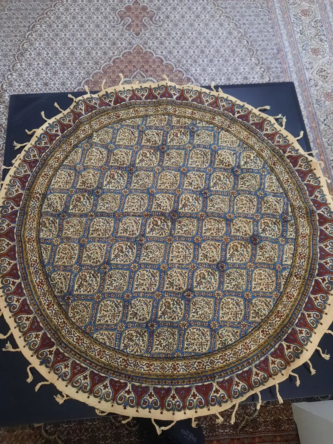 ست رومیزی قلمکاری اصفهان|پرده، رانر، رومیزی|تهران, سعادت‌آباد|دیوار