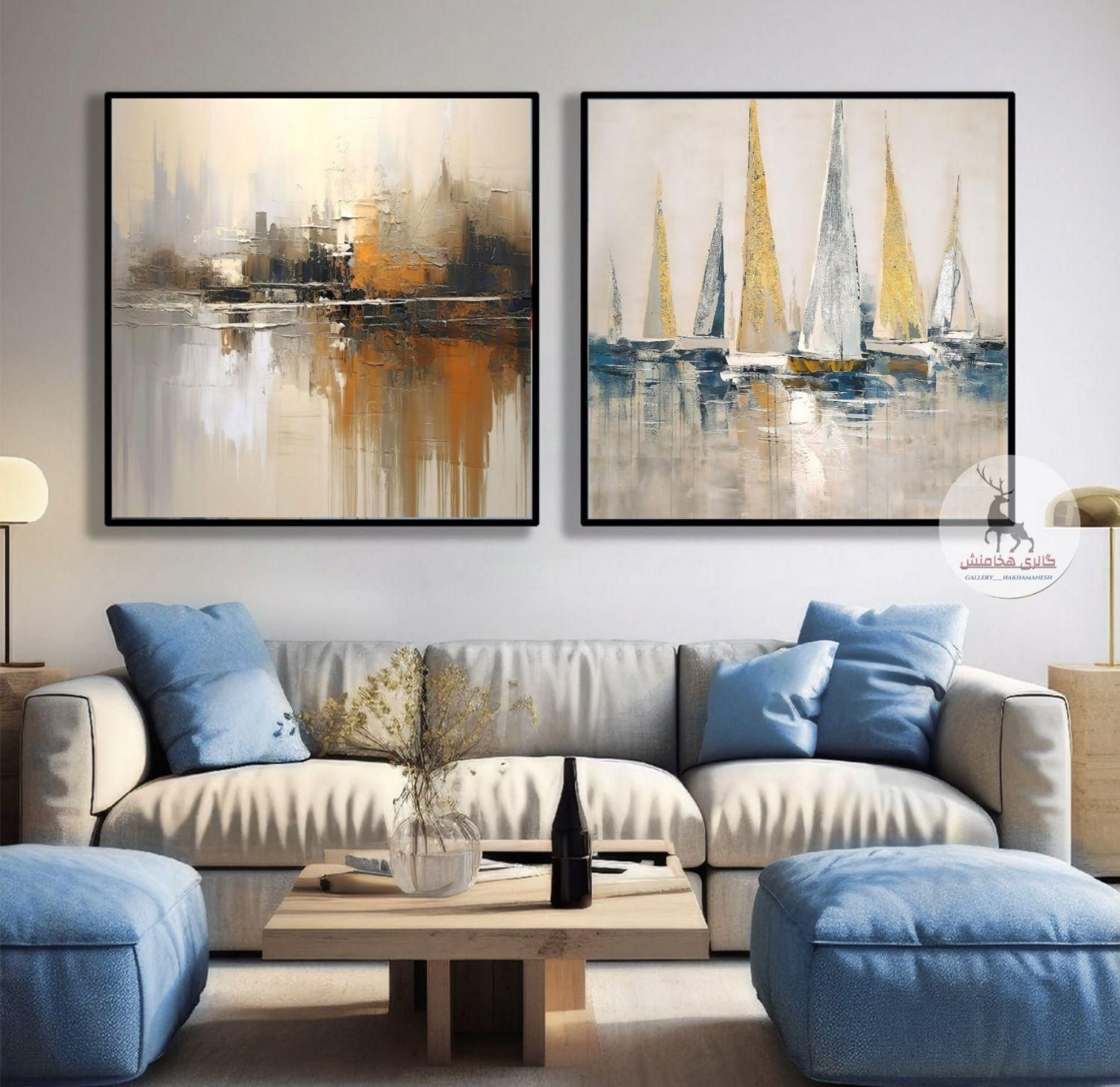 تابلو مینیمال تابلو سه تیکه|تابلو، نقاشی، عکس|مشهد, توس (بلوار توس)|دیوار