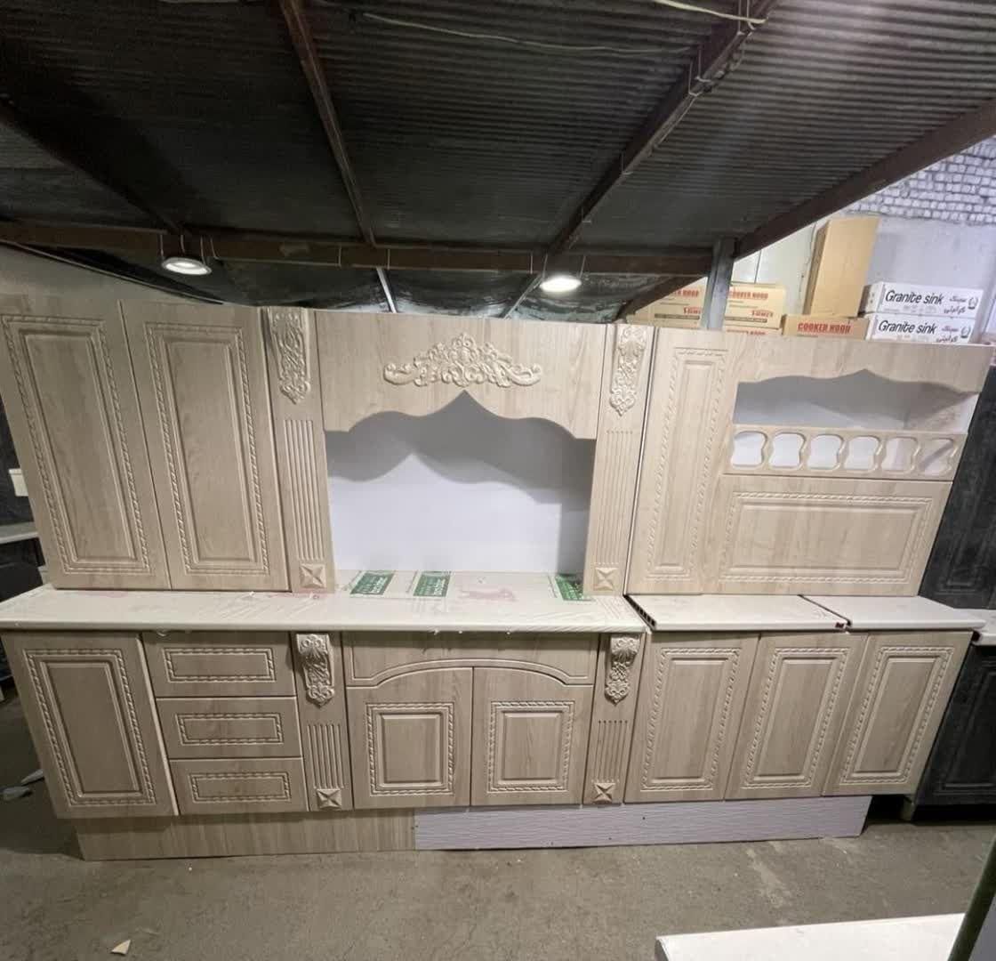 *کابینت سرویس رنگ روشن کلاسیک کد(۶۶۶۷۸۹)|مصالح و تجهیزات ساختمان|فومن, |دیوار